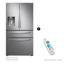 Kit Geladeira Inverter Frost Free French Door 501L Inox Look (110v) E Refil Filtro Àgua