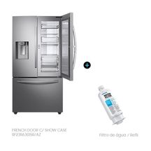 Kit Geladeira Inverter Frost Free French Door 530L Inox Look (110v) E Refil Filtro Àgua