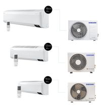 Kit Ar Condicionados 9.000 Btu, 12.000 Btu E 18.000 Btu Sem Vento WindFree Quente e Frio (220V)