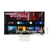 Samsung Smart Monitor M8 32" 4K, Tela Plana, 60Hz, 4ms, HDMI, USB-c, Smart Hub, Gaming Hub, AirPlay