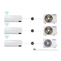 Kit Ar condicionados Split Inverter Samsung WindFree Connect 9.000 + 12.000 + 18000 BTUs Frio 220V