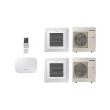 Ar Condicionado Cassete 4 Vias Inverter Samsung WindFree WiFi 2x36.000 BTUs Frio 220V