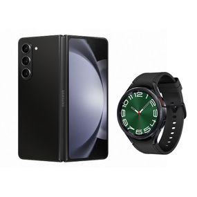 Celular Samsung Galaxy Z Fold5 1TB Preto + Smartwatch Galaxy Watch6 Classic LTE 47mm Preto