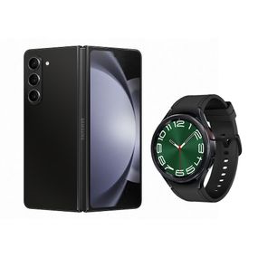 Celular Samsung Galaxy Z Fold5 512GB Preto + Smartwatch Galaxy Watch6 Classic LTE 47mm Preto