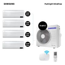 Quadri-Split Samsung WindFree 3x9.000 + 1x12.000 BTUs Quente e Frio WiFi 220V