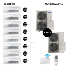 Combo Ar Condicinado WindFree Penta-Spli 2x48000 Btus 3x9000 +1x12000 + 4x18000 CST 1 Via Quente/Frio com WiFi 220V