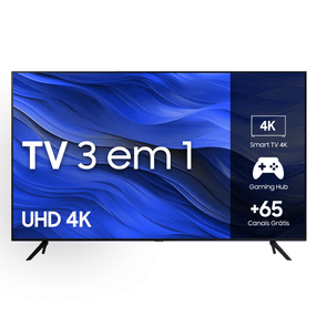 Smart TV Samsung 65" UHD 4K 65CU7700 2023, Processador Crystal 4K, Gaming Hub Tela sem Limites