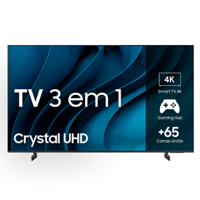 Smart TV Samsung 85" Crystal UHD 4K 85CU8000 2023 Painel Dynamic Crystal Color Design AirSlim Tela