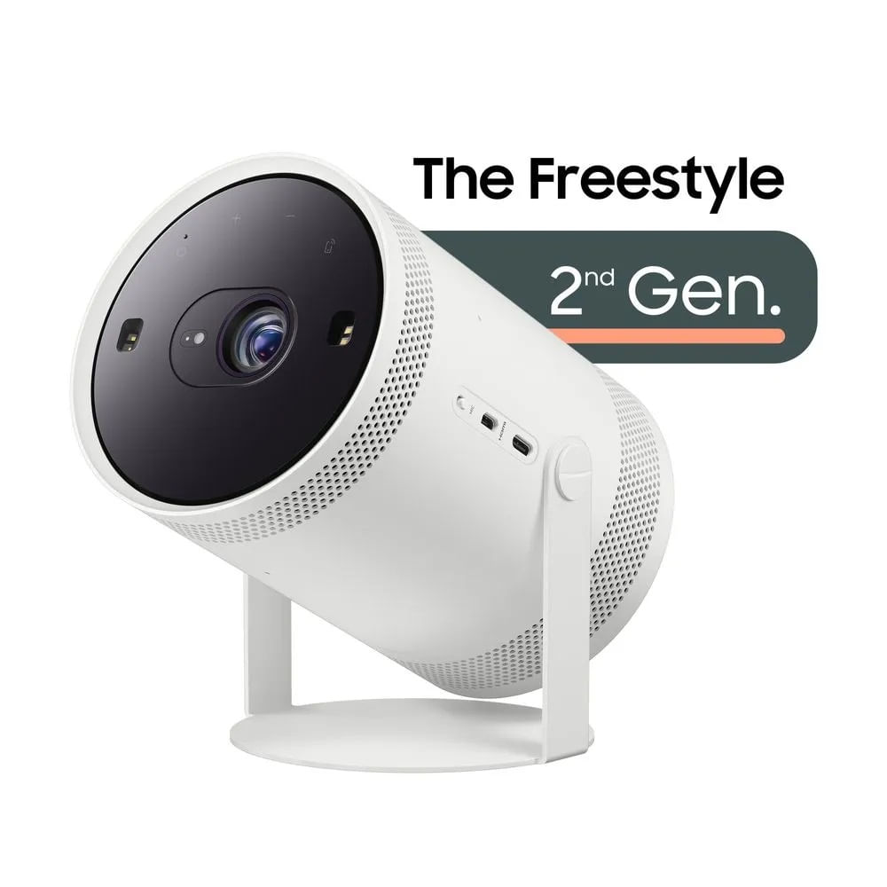 Samsung The Freestyle Projetor Smart Portátil, 30 a 100 polegadas, Plataforma Tizen, Som 360º, Gaming Hub, Bluetooth é boa?