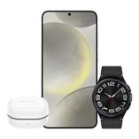 Galaxy S24+  512GB - Cinza + Galaxy Watch6 Classic LTE 43mm - Preto + Galaxy Buds FE - Grafite