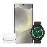 Galaxy S24+  512GB - Cinza + Galaxy Watch6 Classic LTE 47mm - Preto + Galaxy Buds FE - Grafite