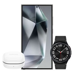 Galaxy S24 Ultra  1TB - Preto + Galaxy Watch6 Classic LTE 43mm - Preto + Galaxy Buds FE - Grafite