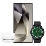 Galaxy S24 Ultra  512GB - Cinza + Galaxy Watch6 Classic LTE 47mm - Preto + Galaxy Buds FE - Grafite