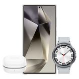 Galaxy S24 Ultra  512GB - Cinza + Galaxy Watch6 Classic LTE 47mm - Prata + Galaxy Buds FE - Grafite