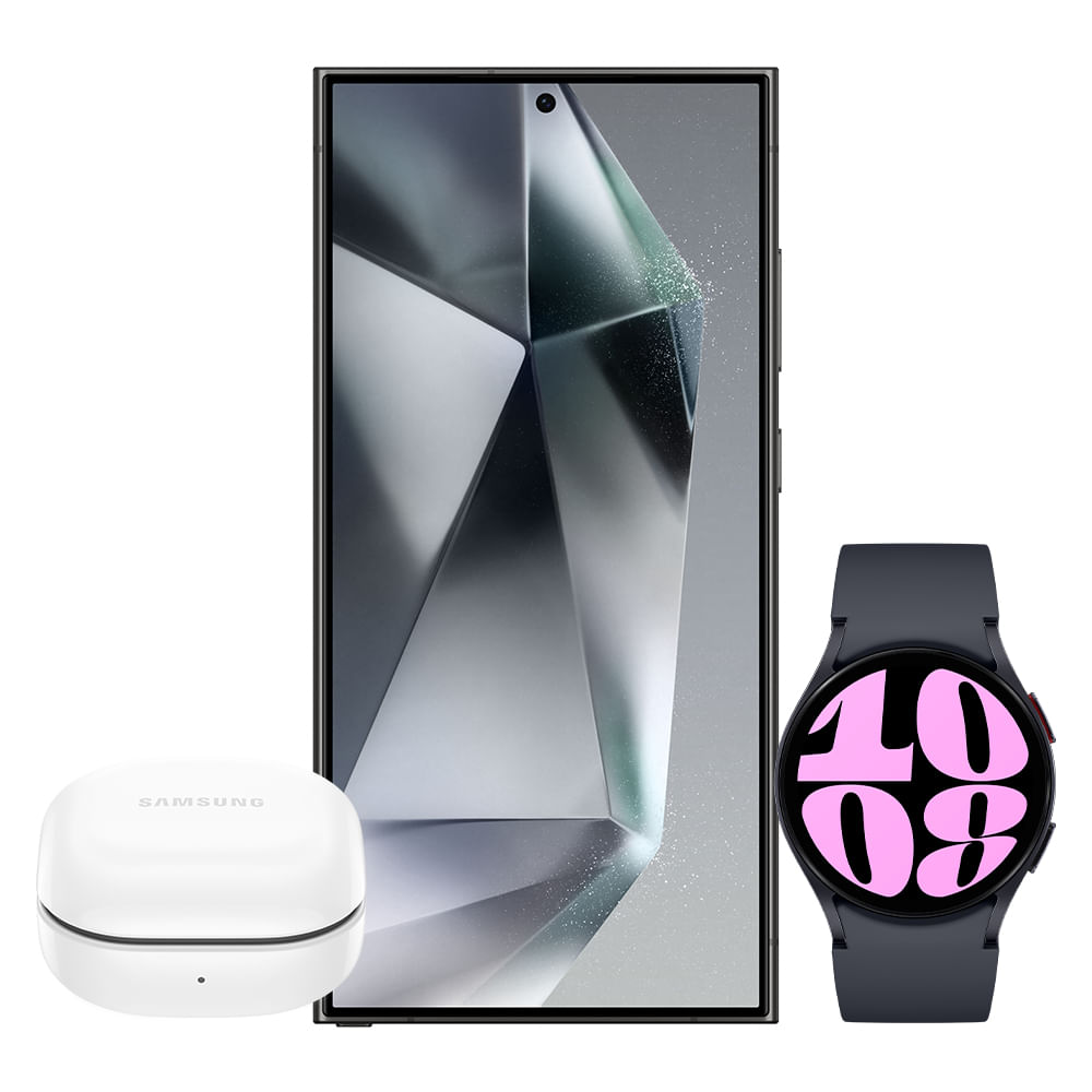 Galaxy S24 Ultra 1tb Preto Galaxy Watch6 Lte 40mm Grafite Galaxy Buds Fe Grafite