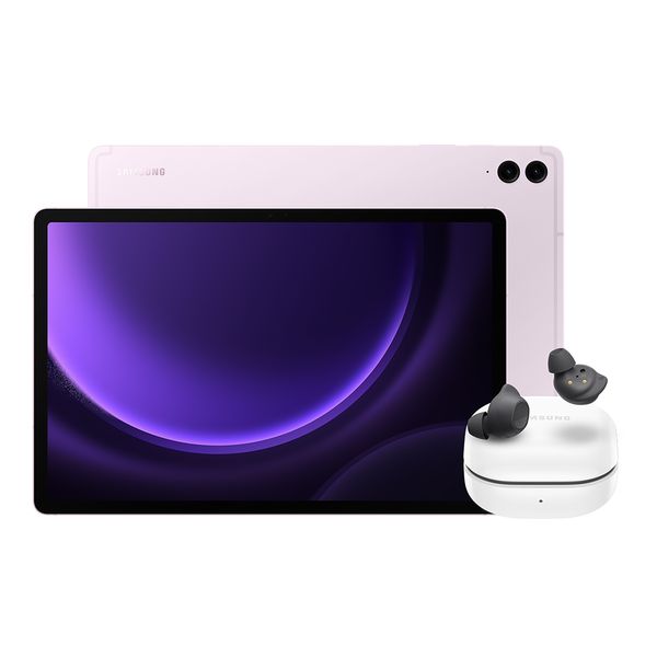 Tab-S9-FE--5G--128GB----Rosa---Galaxy-Buds-FE---Grafite