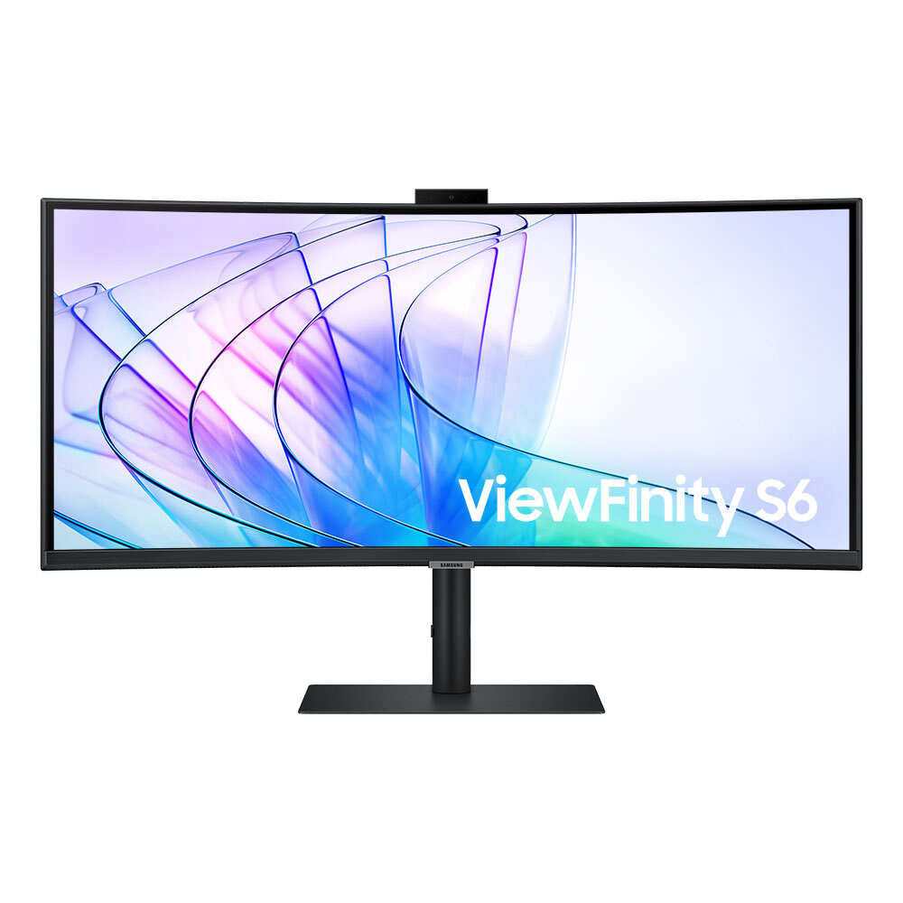 Monitor Samsung ViewFinity S6 34" 2024 UWQHD, Tela Curva, Painel IPS, 100Hz, 5ms, HDR10, HAS, HDMI, DP, USB-c, LAN Menor preço em Monitor Samsung ViewFinity S6 34" 2024 UWQHD, Tela Curva, Painel IPS, 100Hz, 5ms, HDR10, HAS, HDMI, DP, USB-c, LAN
