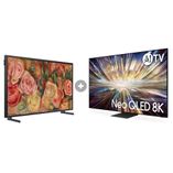 Samsung AI TV 65" Neo QLED 8K 65QN800D 2024 + Smart TV 32” QLED The Frame 32LS03C