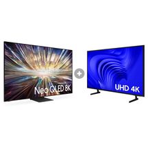 Samsung AI TV 65" Neo QLED 8K 65QN800D 2024 + Smart TV 43" UHD 4K 43DU7700 2024