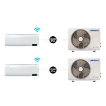 Combo 2X - Ar condicionado Split Inverter Samsung WindFree™ Connect Sem Vento 12.000 BTUs Frio