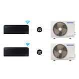 Combo - Ar condicionado Split Inverter Samsung WindFree™ Connect Sem Vento 2X12.000 BTUs Quente e Frio