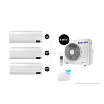 Tri-Split Samsung WindFree 28.000 BTUs (Hi Wall 2x9.000 e 1x12.000) Quente/Frio com WiFi