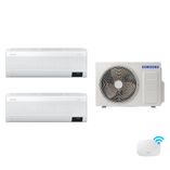 Bi-Split Samsung WindFree 18.000 BTUs (Hi Wall 2x9.000) Quente/Frio com WiFi