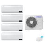 Quad-Split Samsung WindFree 28.000 BTUs (Hi Wall 2x9.000 + 2x12.000) Quente/Frio com WiFi