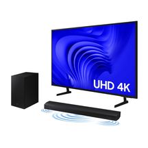 Smart TV 65" UHD 4K 65DU7700 2024 + Soundbar HW-B550