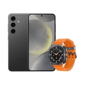 S24 (128GB) - Preto + Galaxy Watch Ultra LTE 47mm - Titânio Cinza