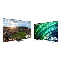 Smart TV 98 polegadas QLED Super Big 4K 98Q80C 2023 + AI TV 55" Neo QLED 4K 55QNX1 2024