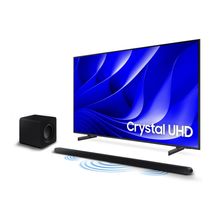 Smart Big TV 85" Crystal UHD 4K 85DU8000 2024 + Soundbar HW-S800D