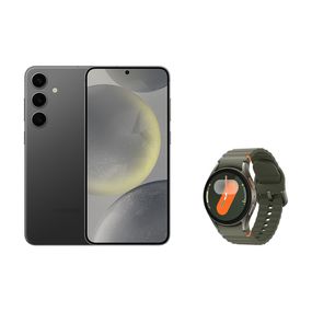 Celular Samsung S24+ 256GB - Preto + Galaxy Watch7 BT 40mm - Verde
