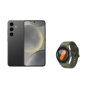 Celular Samsung S24 256GB - Preto + Galaxy Watch7 BT 40mm - Verde