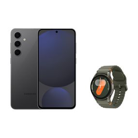 Celular Samsung S24 FE 256GB - Grafite + Galaxy Watch7 BT 40mm - Verde