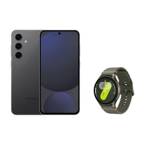 Celular Samsung S24 FE 256GB - Grafite + Galaxy Watch7 BT 40mm - Verde
