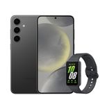 S24+ (256GB) - Preto + Galaxy Fit3 - Grafite