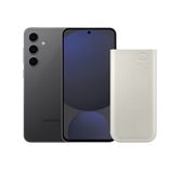 S24 FE (256GB) - Grafite + Bateria Carregador Portatil 3x USB-C 20000mAh Super Rapida 45W
