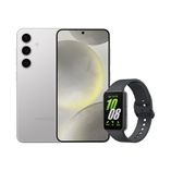 S24 (256GB) - Cinza + Galaxy Fit3 - Grafite