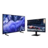 Samsung Vision AI TV 43" QLED 4K QEF1 2025 + Monitor Gamer Samsung 27" FHD 100Hz