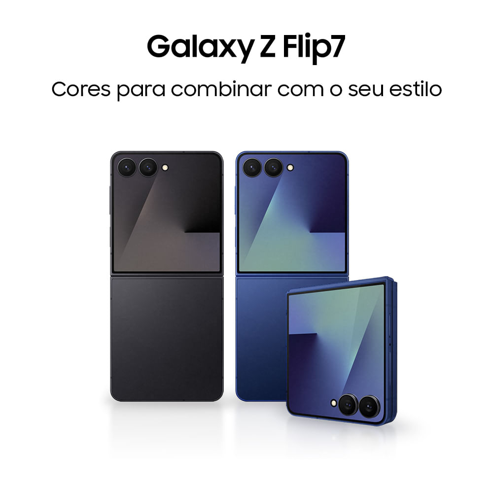 Celular Samsung Galaxy Z Flip7 5G 512GB, 12GB RAM, Tela 6.9
