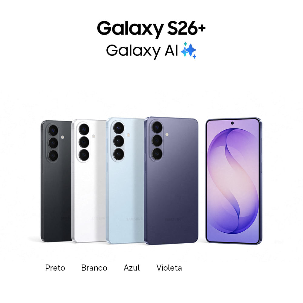 Celular Samsung Galaxy S26+ 5G, 256GB, 12GB, Galaxy AI - Samsung