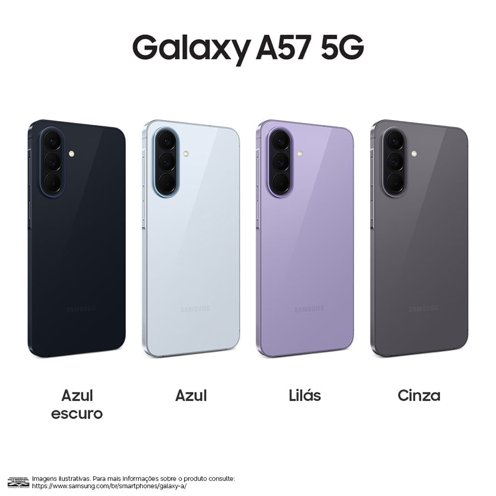 Celular Samsung Galaxy A57 5G 256GB 8GB RAM Recursos AI Samsung Brasil
